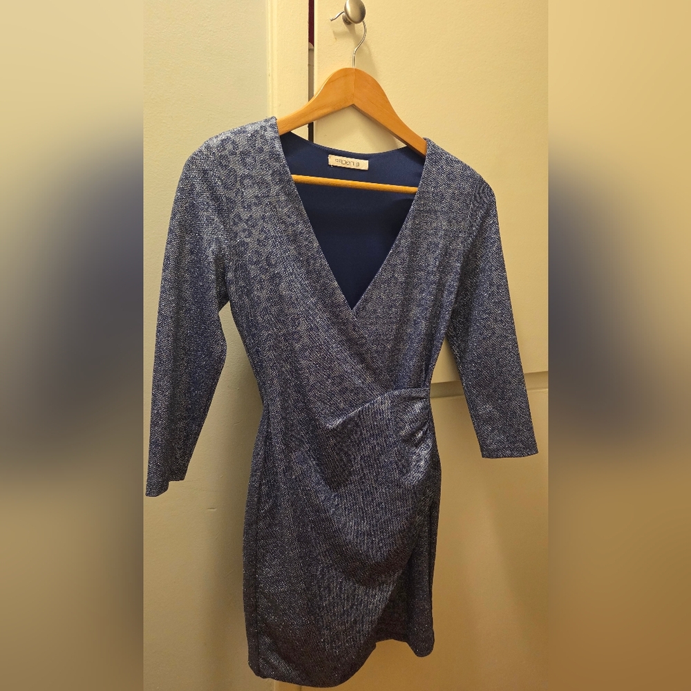 Blue Wrap Dress